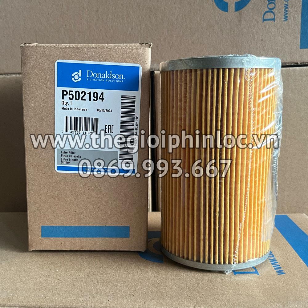 P502194 Donaldson lõi lọc nhớt động cơ