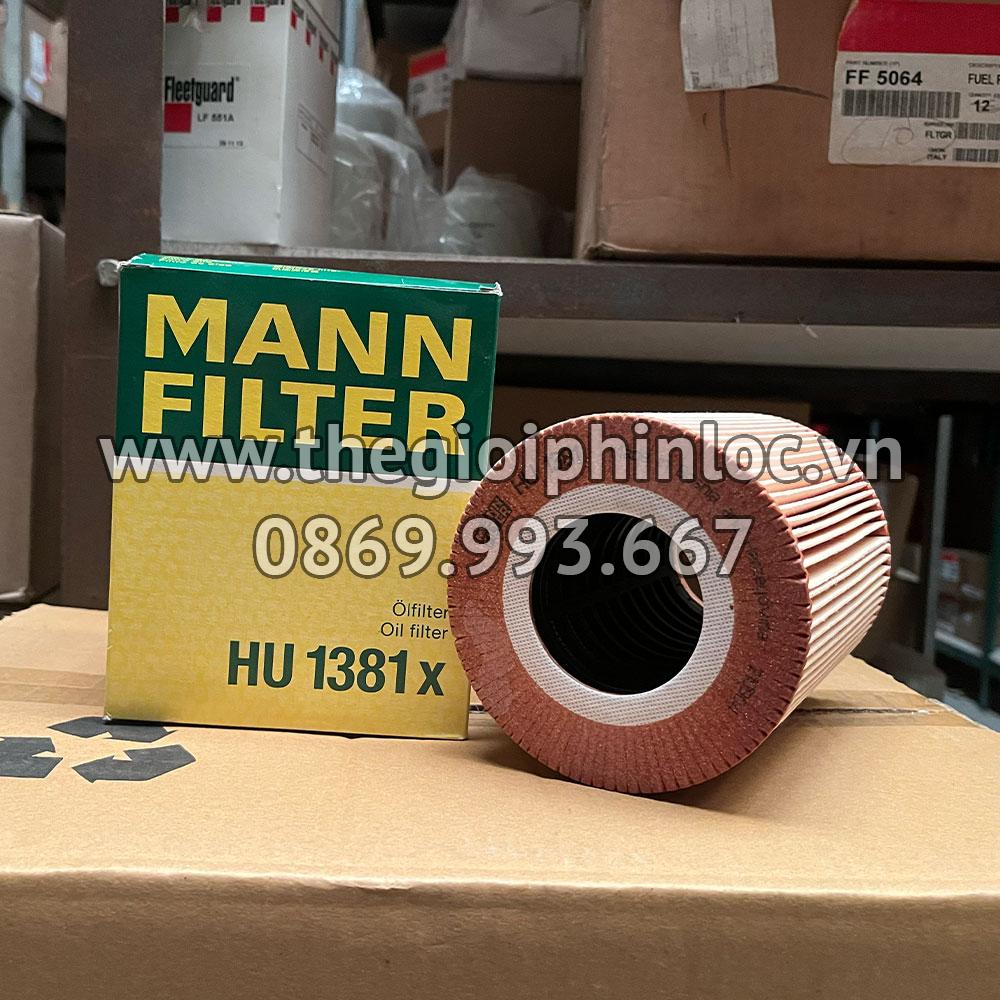 HU1381x Mann Filter lõi lọc nhớt động cơ