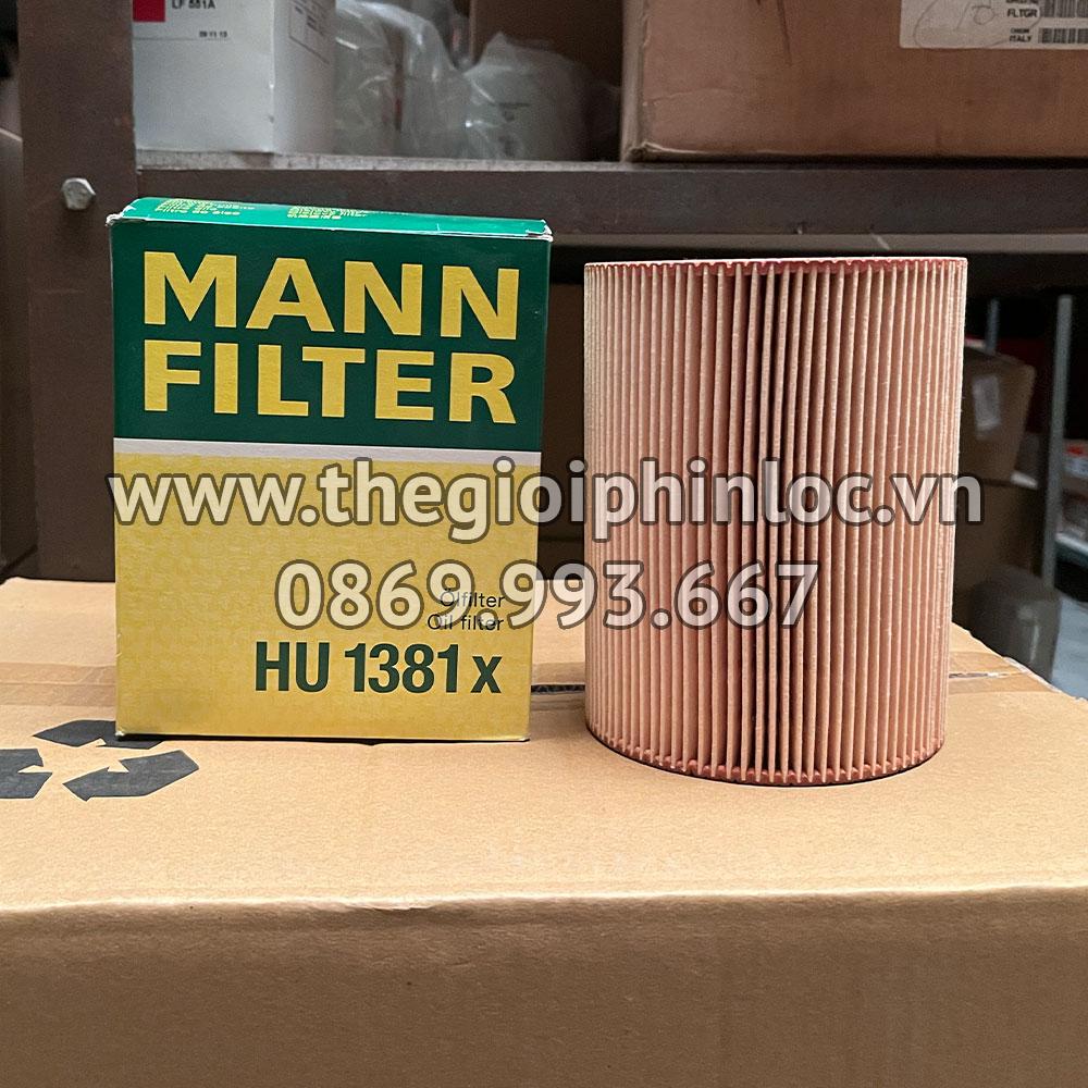 HU1381x Mann Filter lõi lọc nhớt động cơ