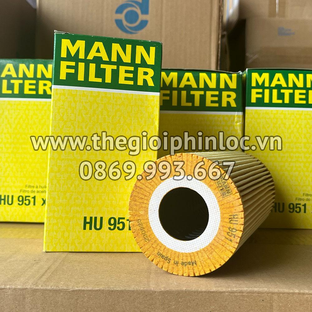 HU951x Mann Filter lõi lọc nhớt động cơ