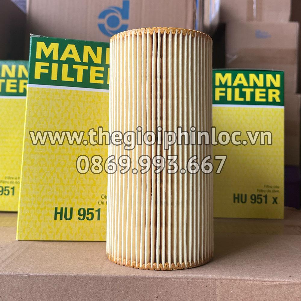 HU951x Mann Filter lõi lọc nhớt động cơ